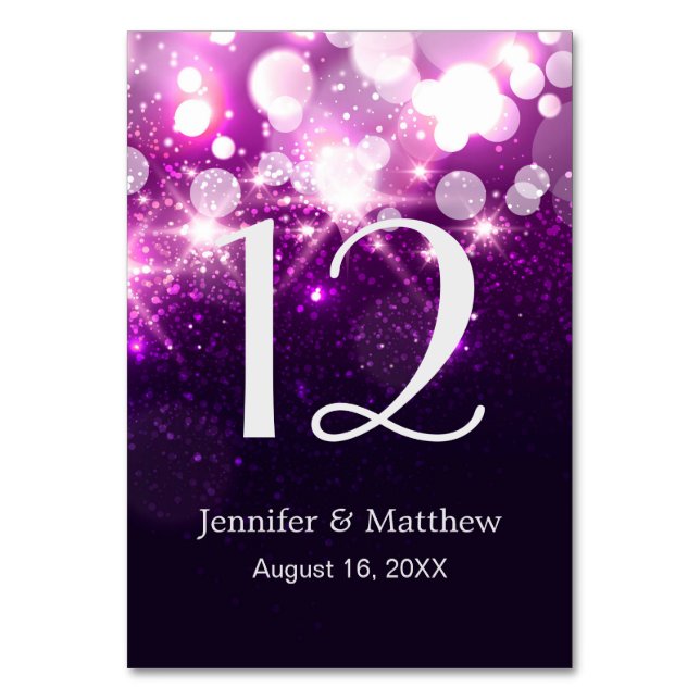 Mariage Numéro de table Tendance Parties scintilla (Par défaut)