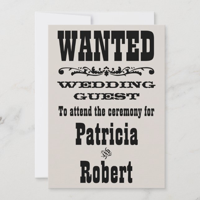 Mariage occidental| Invitation (Devant)