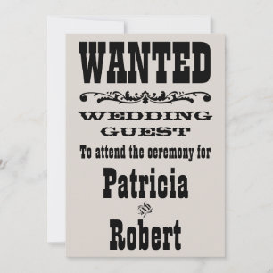 Mariage occidental  Invitation