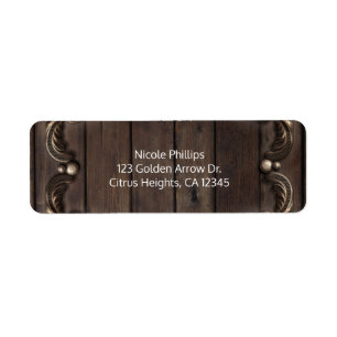 Mariage Occidental Rustique Vintage Bois Foncé et