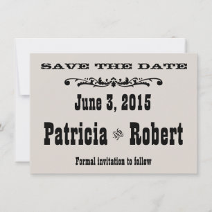 Mariage occidental Save the date