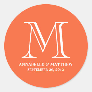 Mariage officiel Monogramme Favoriser Étiquette