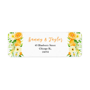 Mariage Oranges et Feuillage