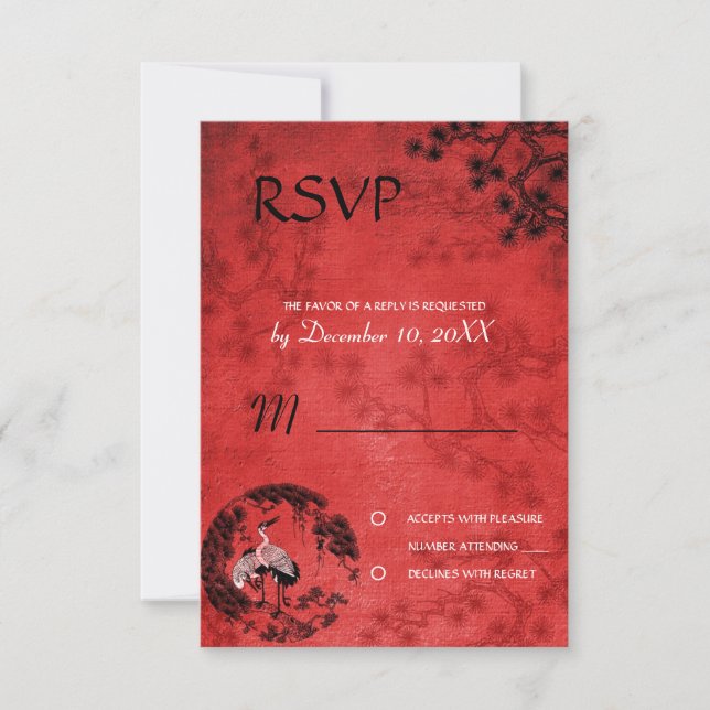 Mariage Oriental Granes RSVP invitation refwi3 (Devant)