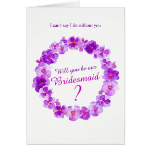 Mariage pansy violet serez-vous notre servante d'h