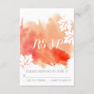 Mariage pêche corail aquarelle moderne RSVP répons