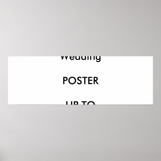 Mariage personnalisé 36" x 12" Poster MATTE Paysag (Devant)