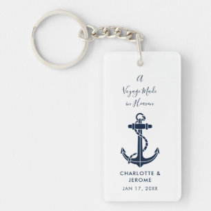 Mariage personnalisé avec ancre nautique