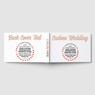 Mariage personnalisé Real Foil Livre d'invité - OR