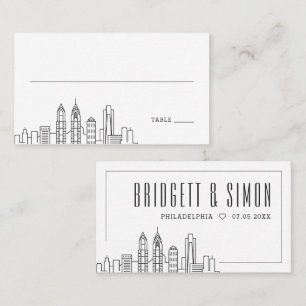 Mariage Philadelphie Placer les cartes avant et