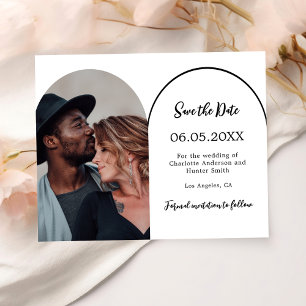 Mariage photo d'arc moderne Enregistrer la carte D