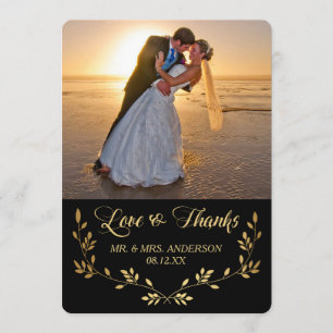 Mariage photo Gold Damask Wreath Merci