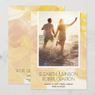 Mariage Photo Jaune Save The Date