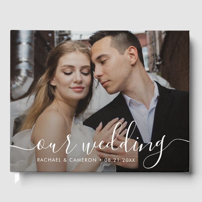 Mariage Photo Livre d'Invité Ivory (Recto)