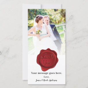 Mariage Photo Merci Red Wax Seal