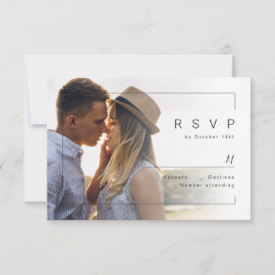 Mariage photo minimaliste chic moderne RSVP