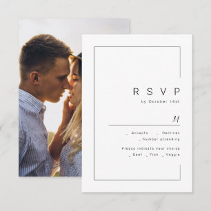 Mariage photo minimaliste chic moderne RSVP