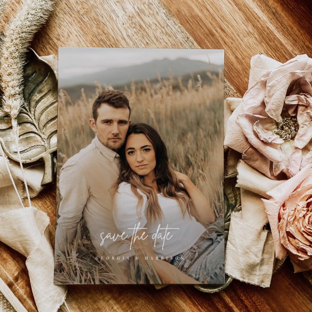 Mariage Photo Moderne Enregistrer La Carte Date In (Créateur téléchargé)