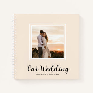 Mariage photo moderne Spiral livre d'invité