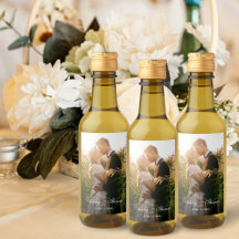 Mariage photo personnalisé Mini Étiquette de boute
