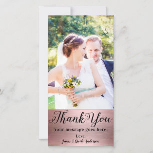 Mariage Photo Rose Gold Shine Merci