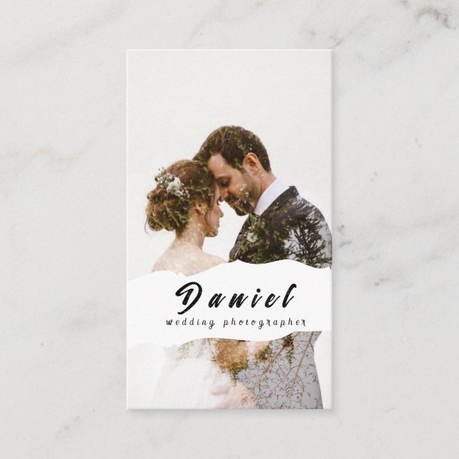 Mariage photographe Carte de visite (Devant)