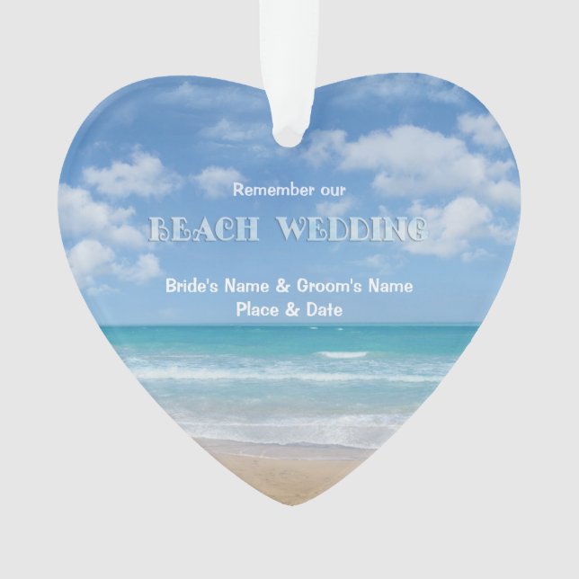 Mariage plage (personnalisable) (devant)