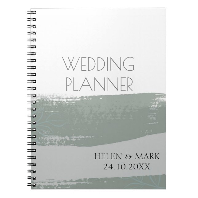 Mariage Planificateur moderne Carnet photo spirale (Devant)