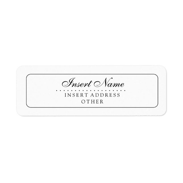 Mariage plat élégant personnalisé (Devant)