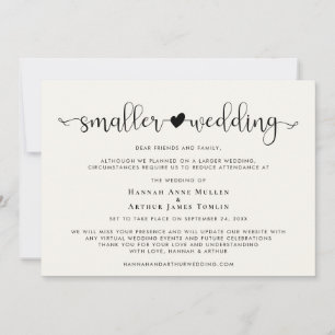 Mariage plus intime Changement de programme Crème 