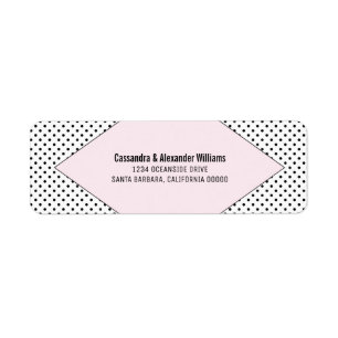 Mariage Pois rose moderne