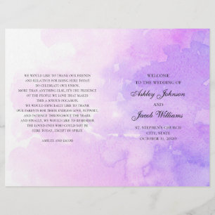 Mariage pourpre aquarelle. Programme de lavande pl