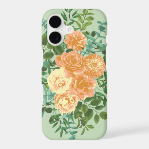 Mariage Printemps Floral Pastel Vert Pêche