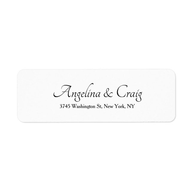 Mariage Professionnel Élégant Blanc Moderne (Devant)