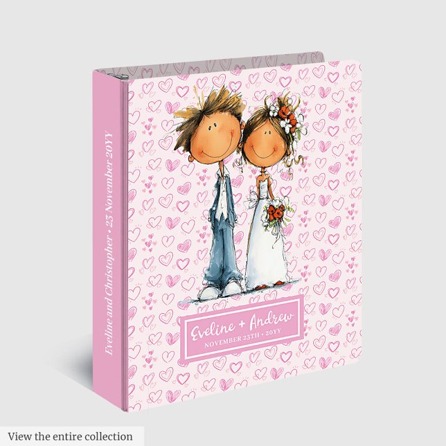 Mariage Quirinal  Couple Anneau Classeur Funny Alb (Quirky Wedding Couple Ring Binder Funny Album)