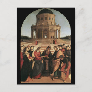 Mariage rapide de la carte postale de la Vierge
