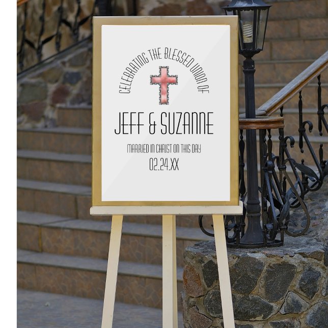 Mariage religieux de la Croix-chrétienne Date (Créateur téléchargé)