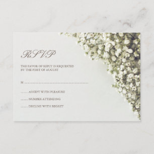 Mariage respiratoire vintage bébé RSVP