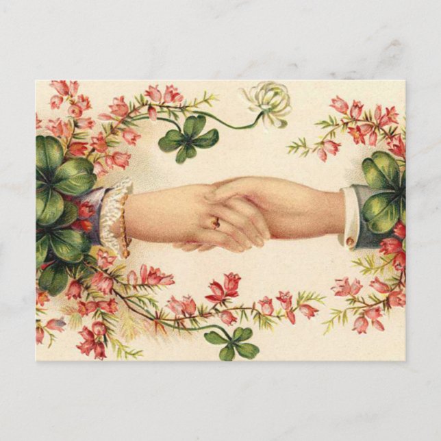 Mariage romantique irlandais Enregistrer les carte (Devant)