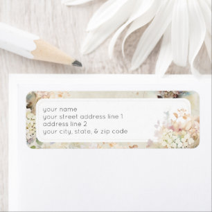 Mariage Romantique Neutre Vintage Hydrangeas