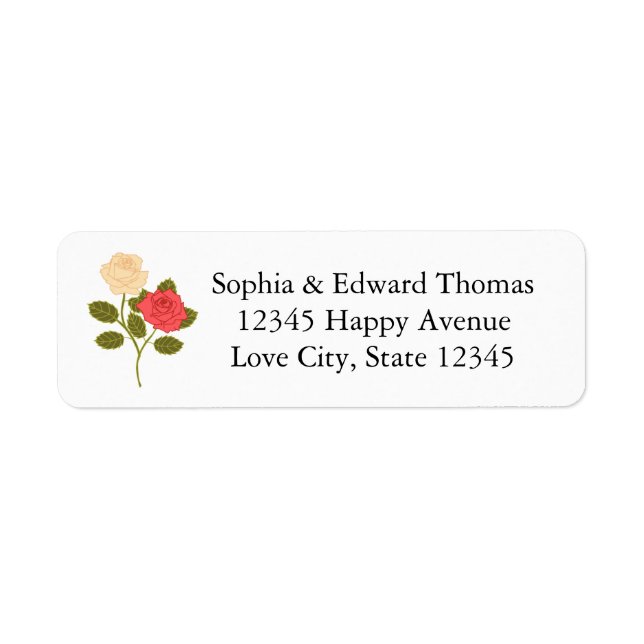 Mariage romantique Rose de jardin (Devant)