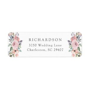 Mariage romantique subtil des roses d'aquarelle