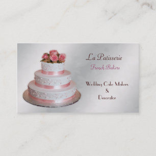 mariage rose argent pâtisseries cartes de visite