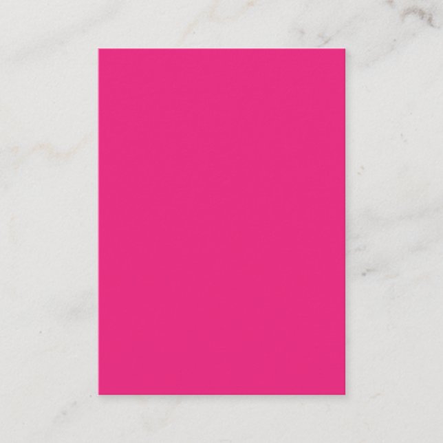 Mariage rose chaud | Invitation de couleur vive en (Devant)