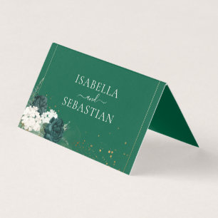 Mariage Rose Émeraude Vert Moderne Code QR