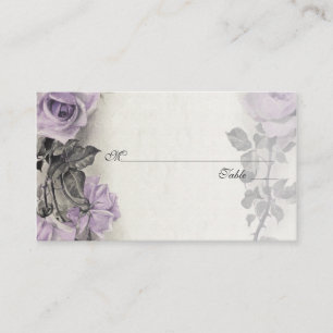 Mariage Rose en argent Sterling Place ou Cartes d'