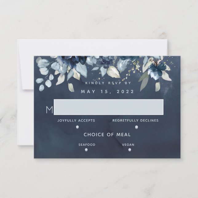 Mariage Rose en cascade 2 carte RSVP de choix de r (Devant)