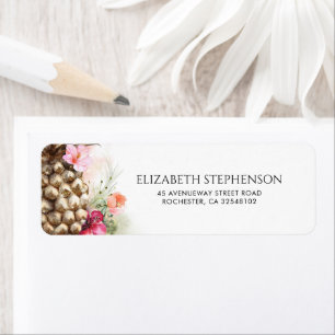 Mariage rose Floral Gold Pineapple Beach