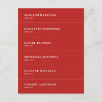 Mariage rouge foncé Carte du lieu do-it-yourself