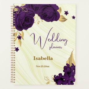 mariage royal violet or fleuri